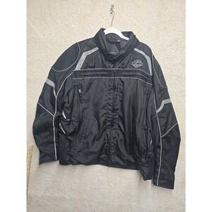 Harley Davidson Reflective Motorcycle Touring Jacket Men 2XL